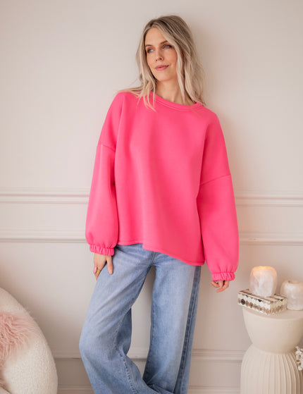 Lily Good Vibes Fuchsia/Soft Pink - Sweater