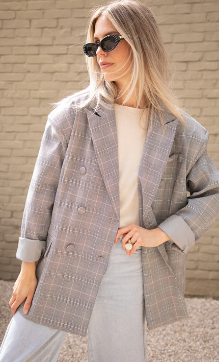 Charly Checked Grey - Blazer