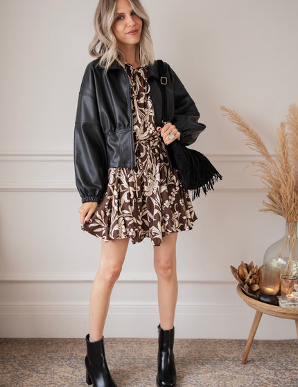 Harvest Bloom Brown - Dress