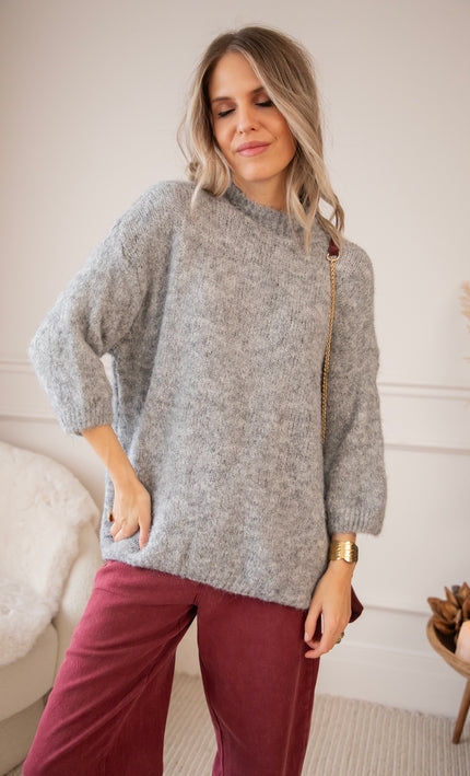 Pullover - Baggy Babette - Dunkelgrau