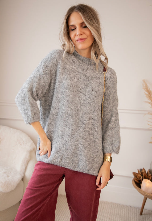 Pullover - Baggy Babette - Dunkelgrau