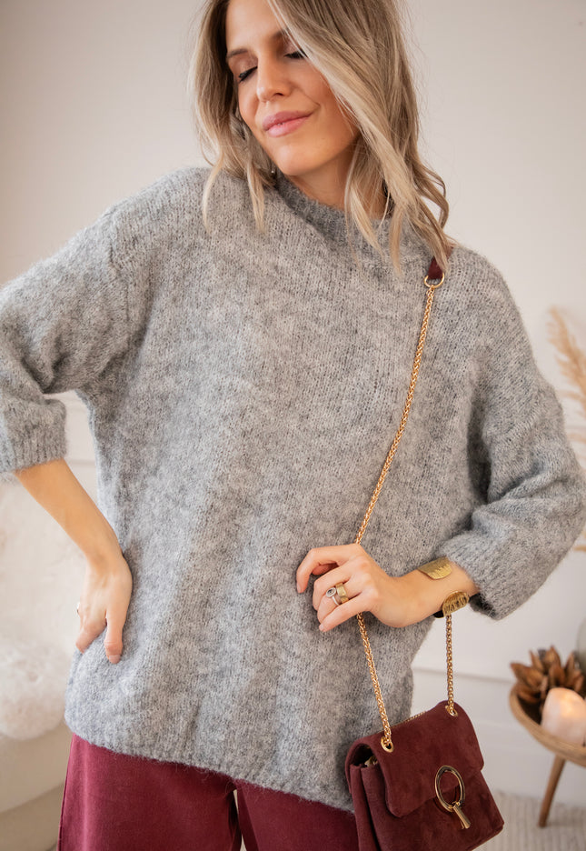 Pullover - Baggy Babette - Dunkelgrau