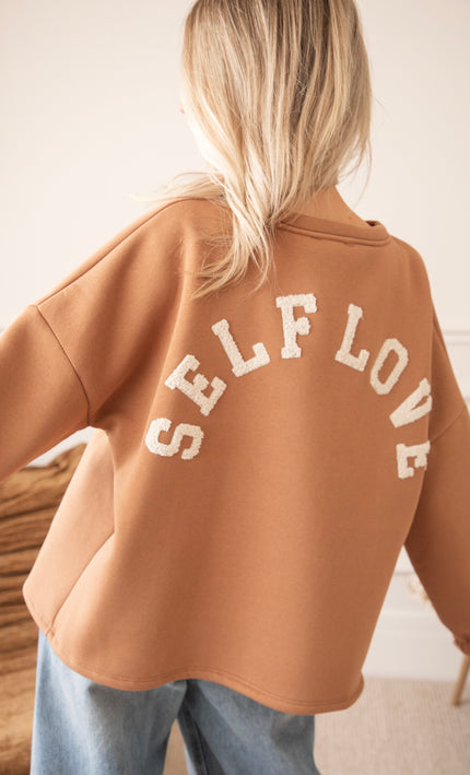 Lily Self Love Caramel/Beige - Sweater