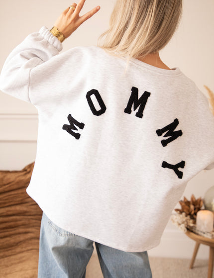 Lily Mommy Soft Grey/Black - Sweater
