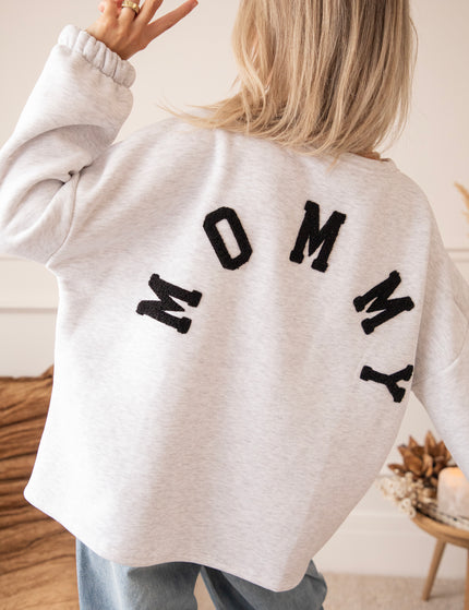 Lily Mommy Soft Grey/Black - Sweater