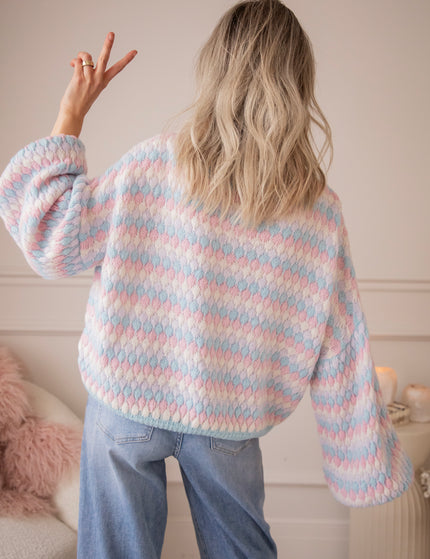 Bubbly Dreams Baby Blue/Baby Pink - Trui