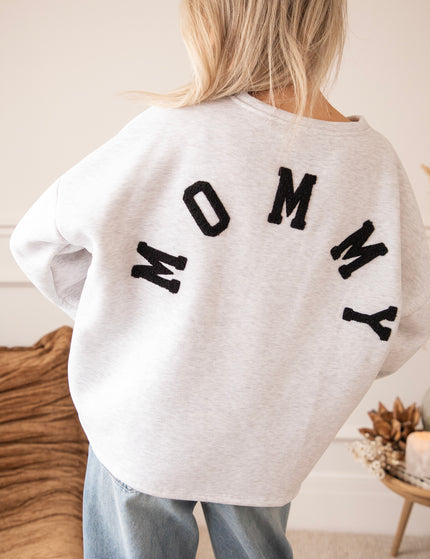 Lily Mommy Soft Grey/Black - Sweater