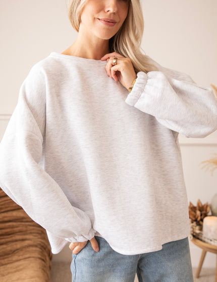 Lily Mommy Soft Grey/Black - Sweater