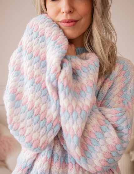 Bubbly Dreams Baby Blue/Baby Pink - Trui