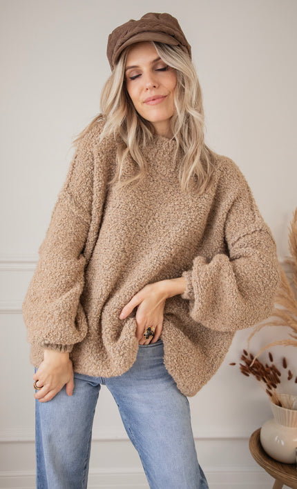 Amber Woolen Camel - Sweater