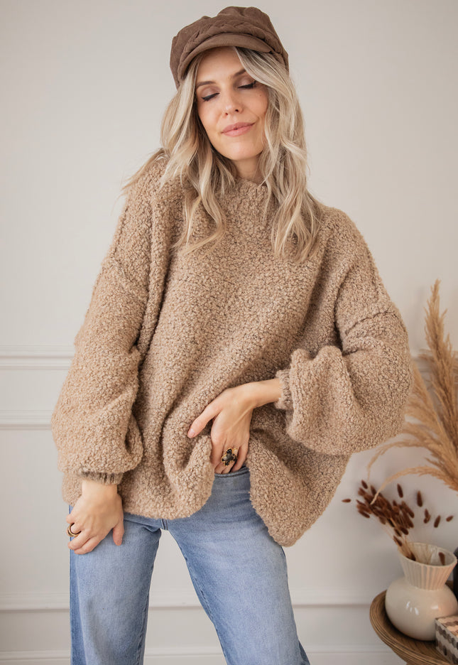 Amber Woolen Camel - Sweater