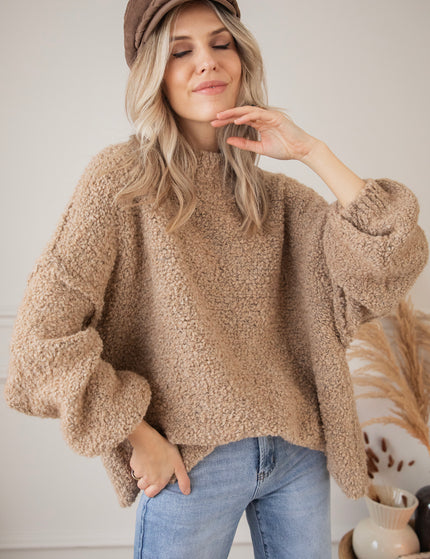 Amber Woolen Camel - Sweater