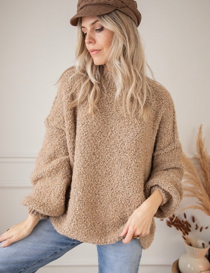 Amber Woolen Camel - Trui