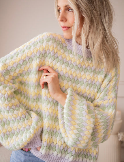 Bubbly Dreams Lila/Yellow - Trui