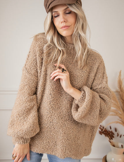 Amber Woolen Camel - Trui