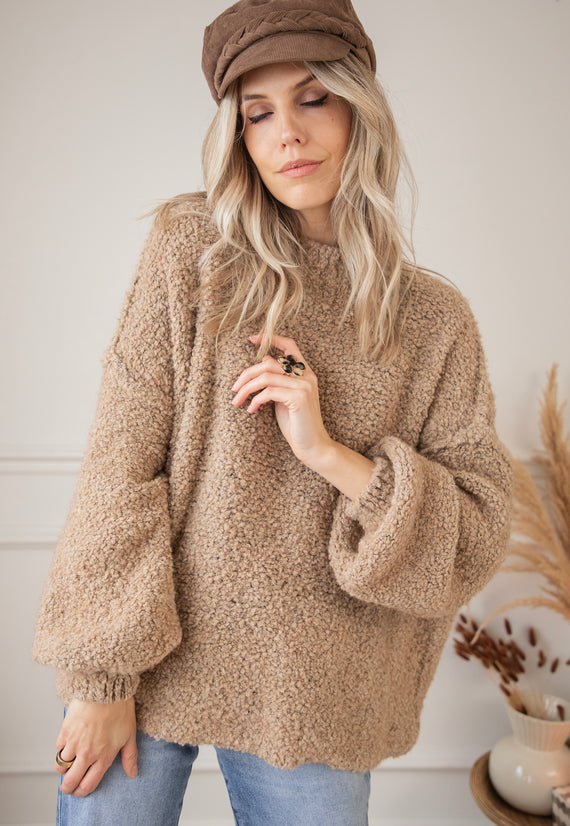 Amber Woolen Camel - Trui