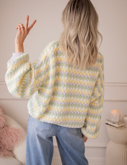 Bubbly Dreams Lila/Yellow - Trui