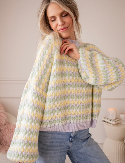 Bubbly Dreams Lila/Yellow - Trui