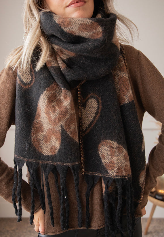 Schal - Falling In Love - Schwarz