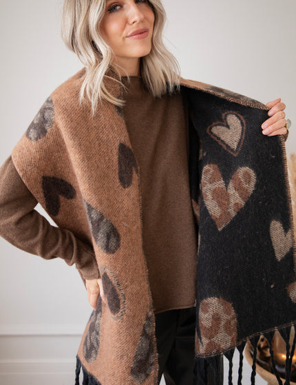 Schal - Falling In Love - Schwarz