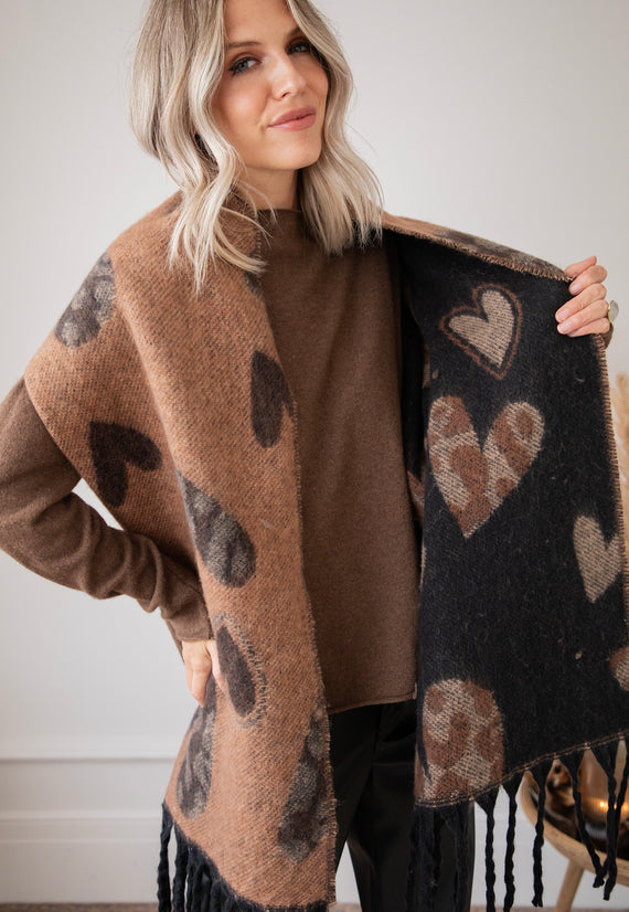 Schal - Falling In Love - Schwarz