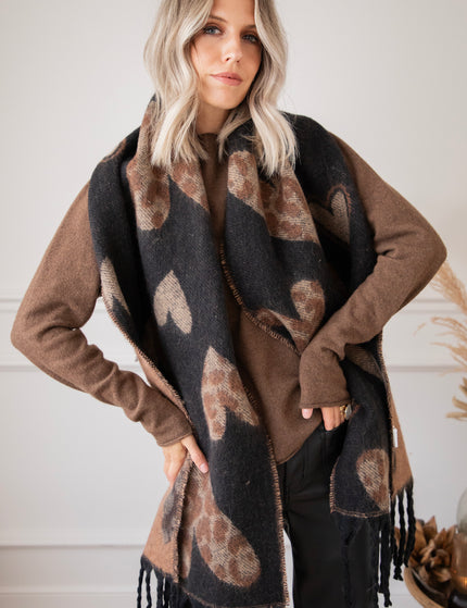 Schal - Falling In Love - Schwarz