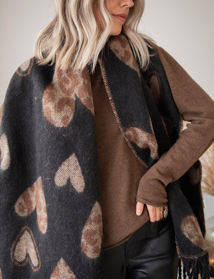 Schal - Falling In Love - Schwarz