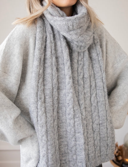 Schal - Cassie Cable - Grau