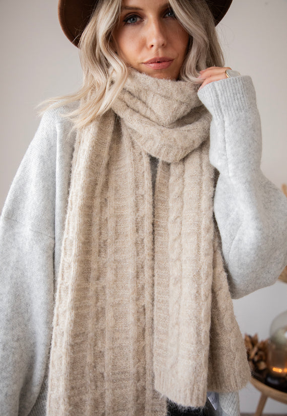 Schal - Cassie Cable - Beige