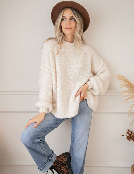 Amber Woolen Beige - Sweater