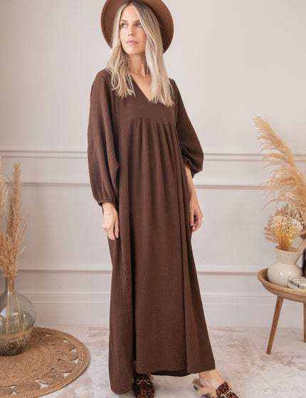 Maud Tetra Choco - Maxi Dress