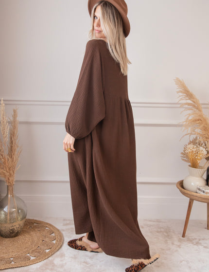 Maud Tetra Choco - Maxi Dress