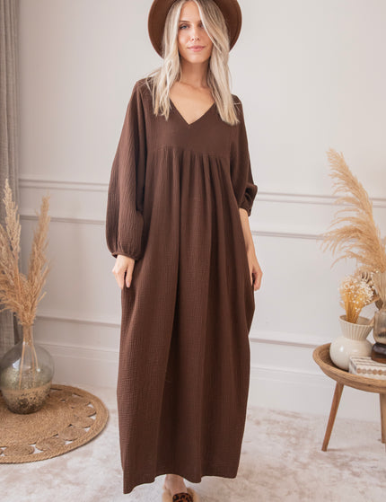 Maud Tetra Choco - Maxi Dress