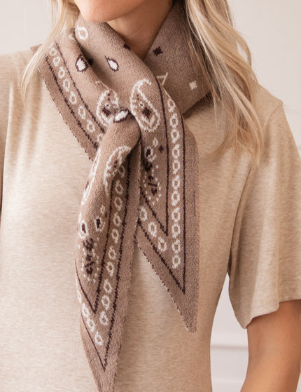 Bandana - Woodland Paisley - Taupe