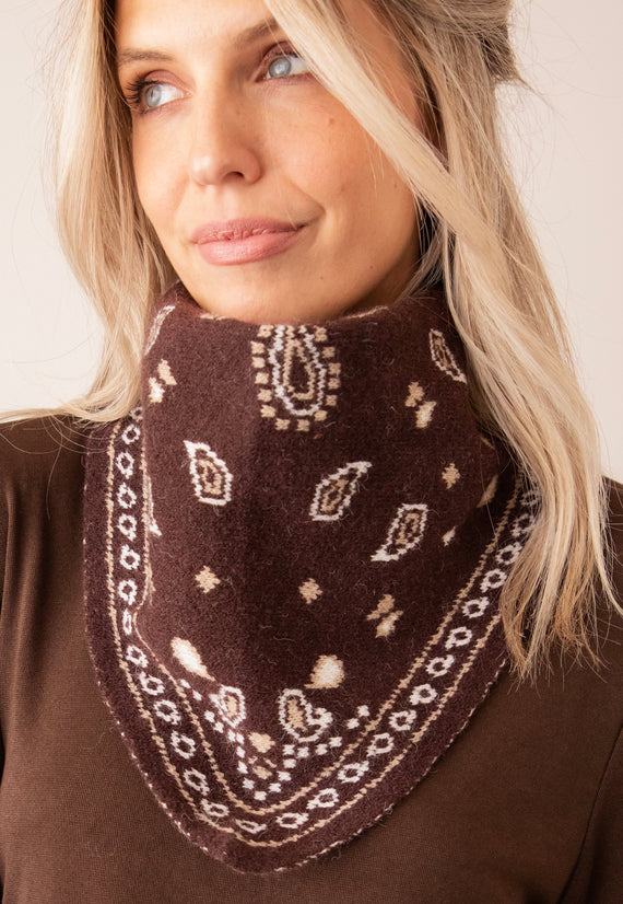 Woodland Paisley Brown - Bandana