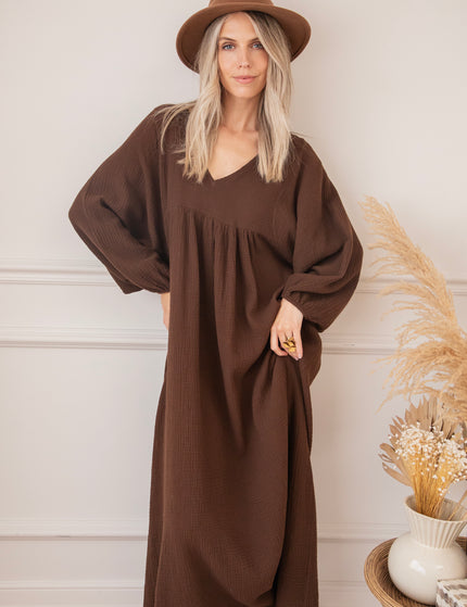 Maud Tetra Choco - Maxi Dress