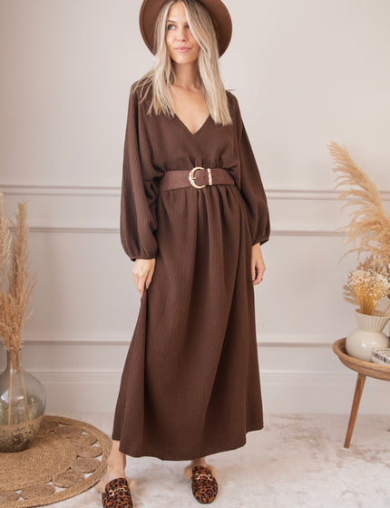 Maud Tetra Choco - Maxi Dress