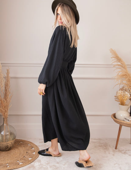 Maud Tetra Black - Maxi Dress