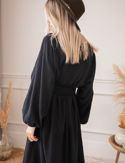 Maud Tetra Black - Maxi Dress