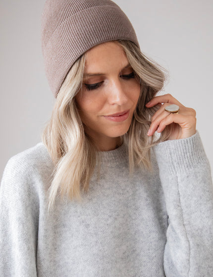 The Basic Beanie Taupe - Muts