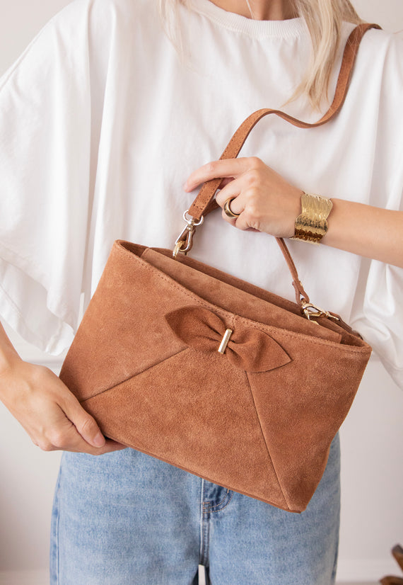 Bow Belle Chestnut - Handbag