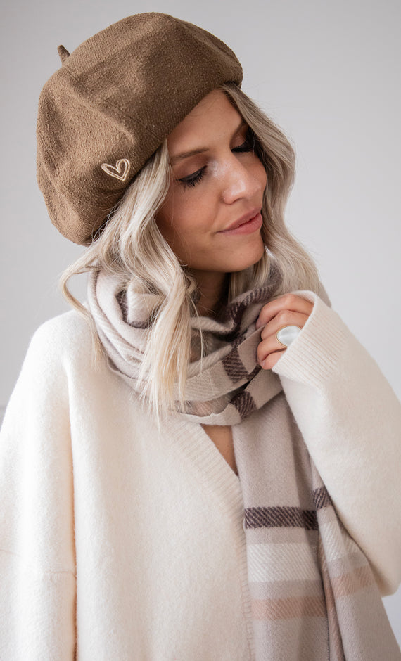 With Love Brown - Beret