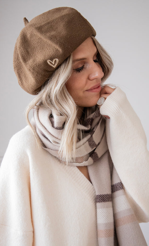 With Love Brown - Beret