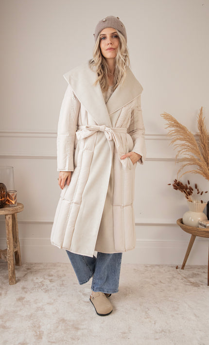 Long Lilah Beige - Coat