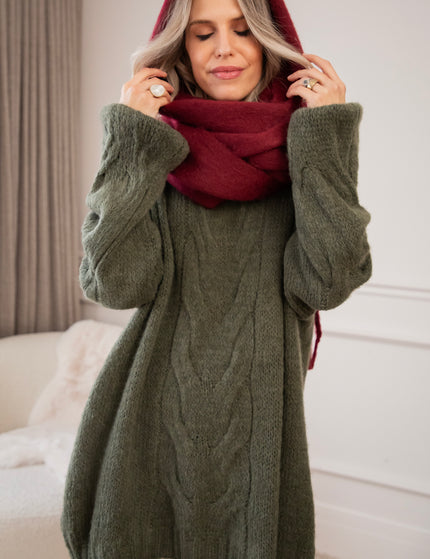 Coco Cable Kaki - Sweater Dress