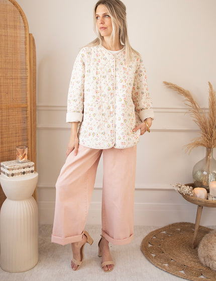 Blooming Quilt Beige/Pink - Jacket