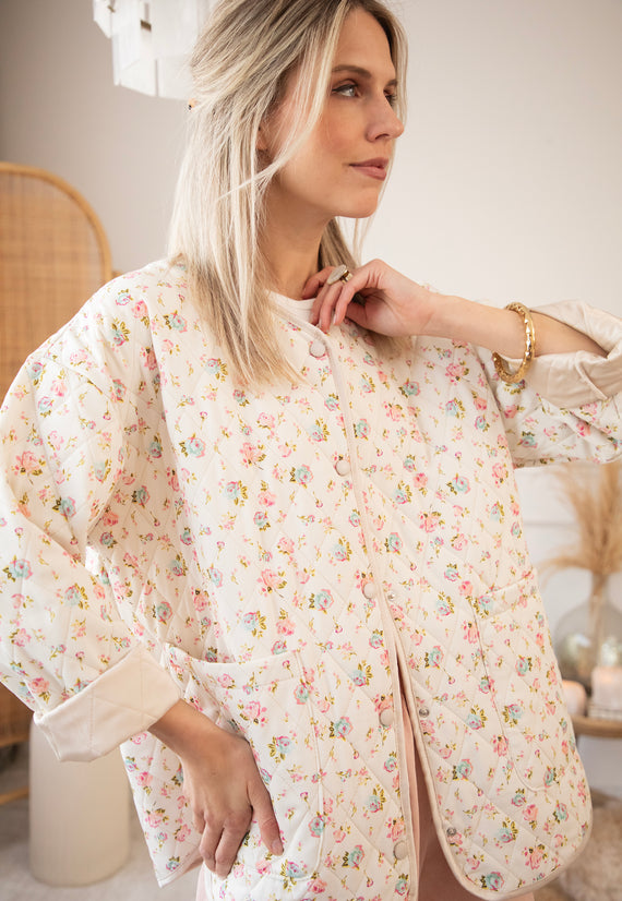 Blooming Quilt Beige/Pink - Jacket
