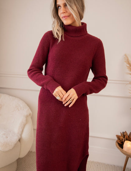Caroll Bordeaux - Sweater Dress