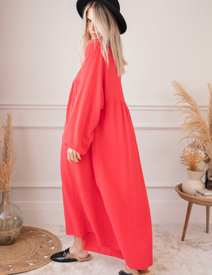 Maud Tetra Red - Maxi Dress