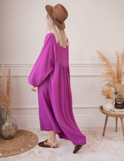 Maud Tetra Purple - Maxi Dress